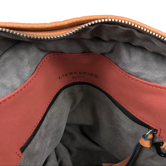 Liebeskind Berlin Tan Leather Hobo Satchel Bag - Picture 15 of 16